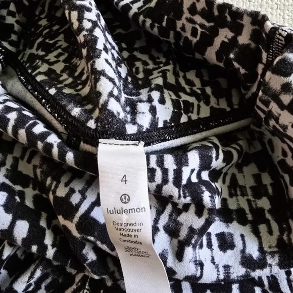 Lululemon Align Pant II 25" Urban Block Ice Grey Black Size 4 Leggings - Picture 8 of 9